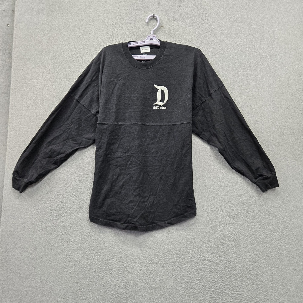 Disney Parks Men Shirt S Black Spirit Jersey Disneyland Resort Logo Adult Unisex